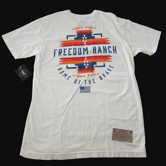Freedom Ranch Women's XL Short Sleeve Western Sedona Graphic T-Shirt - Cream - Picture 1 of 4